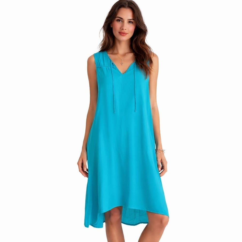 Fresh Produce NEW Women's Maxi Caribbean Green Ada Dress Size Medium NWT t72